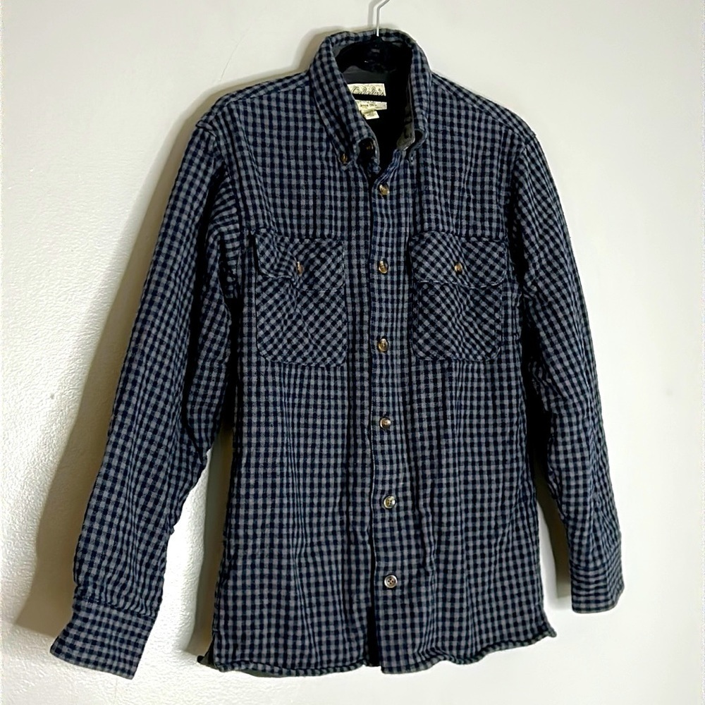 Cabela’s long sleeve fleece lined outdoor work shirt button down men’s small